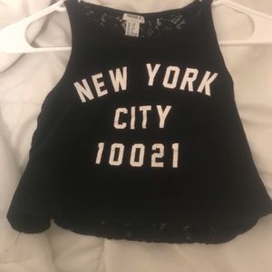 New york city shirt with laced back